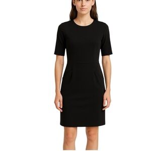 Joseph Elbow Sleeve Sheath Dress in Black size 42 (US 10)